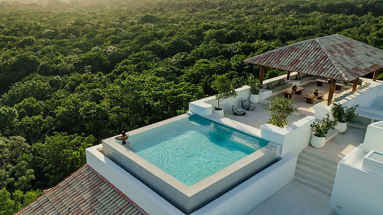 Xpu002 - Villa privée en bord de mer avec terrasses à Xpu-Ha