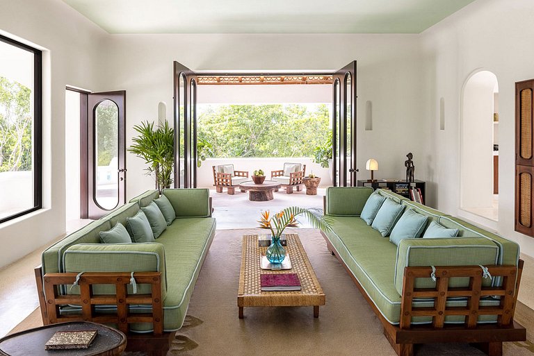 Xpu002 - Villa privada à beira-mar com terraços em Xpu-Ha