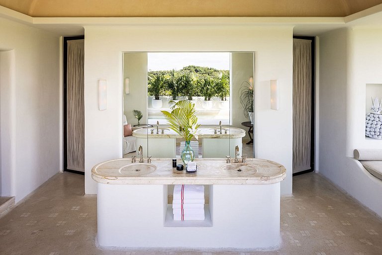 Xpu002 - Villa privée en bord de mer avec terrasses à Xpu-Ha