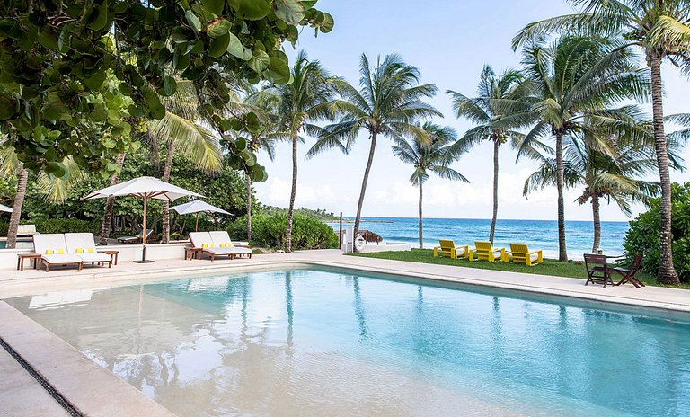 Xpu002 - Villa privada à beira-mar com terraços em Xpu-Ha