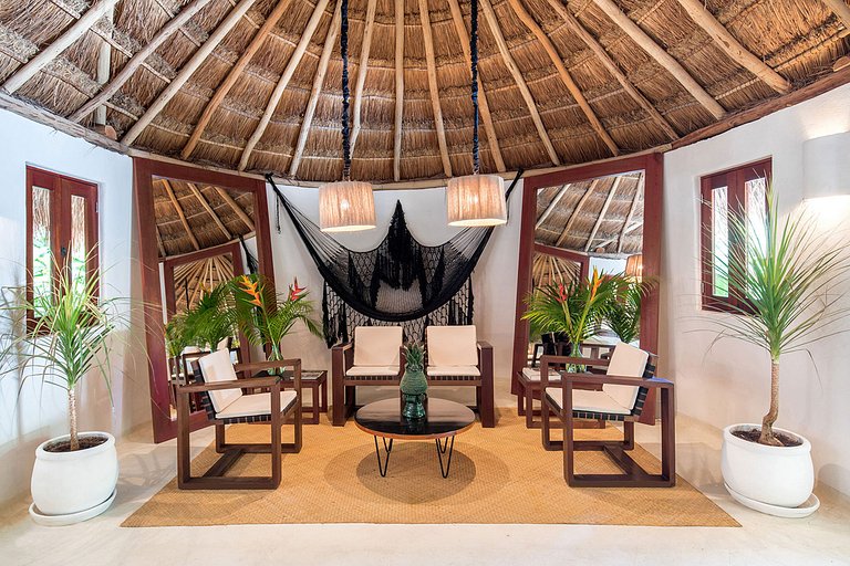 Xpu002 - Villa privée en bord de mer avec terrasses à Xpu-Ha