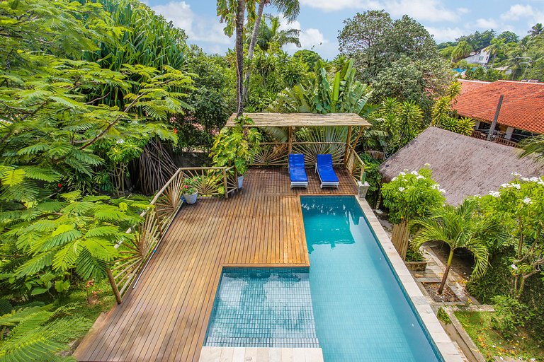 Pip017 - Casa con 6 suites en el corazón de Pipa