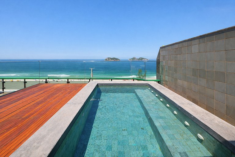 Rio021 - Penthouse de luxe front de mer à la plage de Pepe