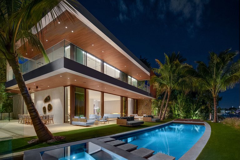 Mia006 - Résidence design en bord de mer à Miami