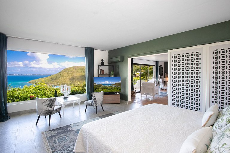 Sxm016 – Villa avec vue sur la mer à Anse Marcel