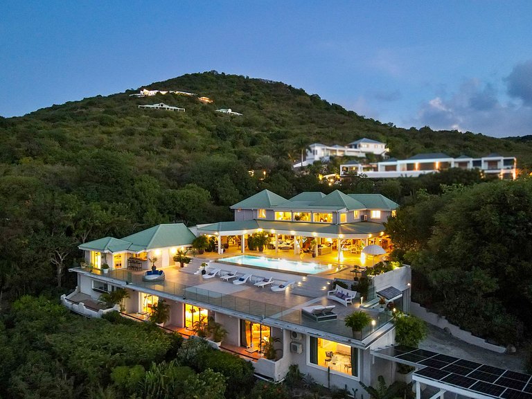 Sxm016 – Ocean-view estate with guest cottage in Anse Marcel