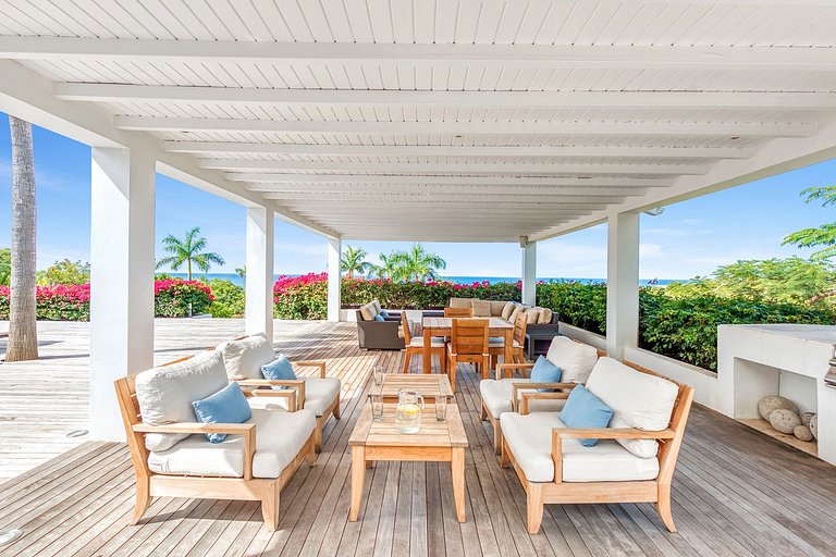 Sxm017 – Villa com vista para o mar com piscina em Terres Ba
