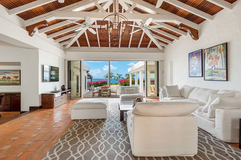 Sxm017 – Villa avec vue sur la mer avec piscine à Terres Bas
