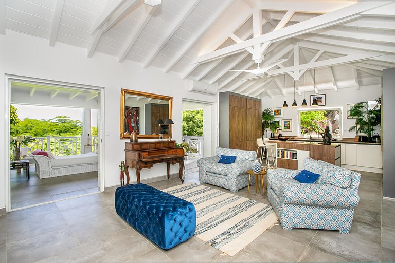 Sxm016 – Ocean-view estate with guest cottage in Anse Marcel