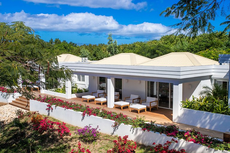 Sxm017 – Villa avec vue sur la mer avec piscine à Terres Bas