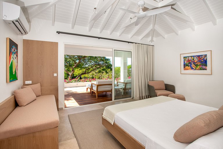 Sxm017 – Villa avec vue sur la mer avec piscine à Terres Bas