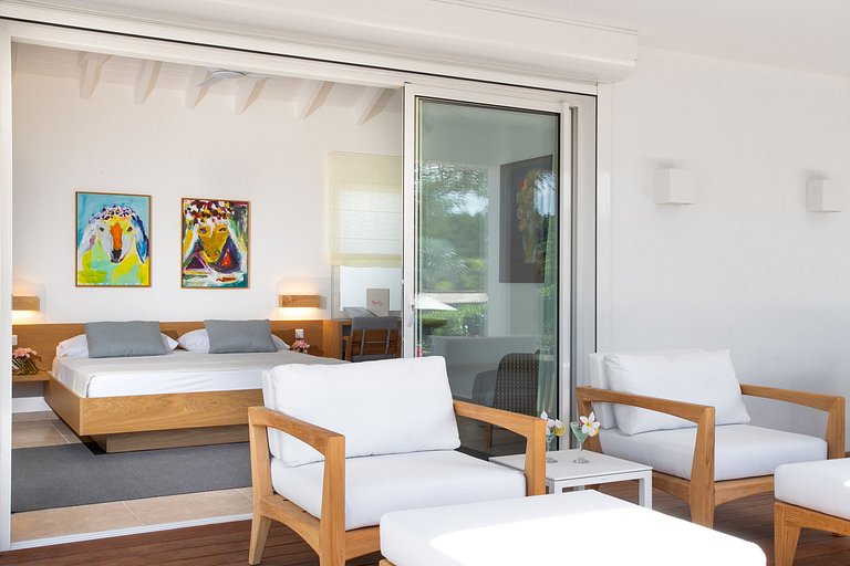 Sxm017 – Villa avec vue sur la mer avec piscine à Terres Bas