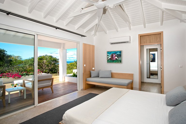 Sxm017 – Villa avec vue sur la mer avec piscine à Terres Bas