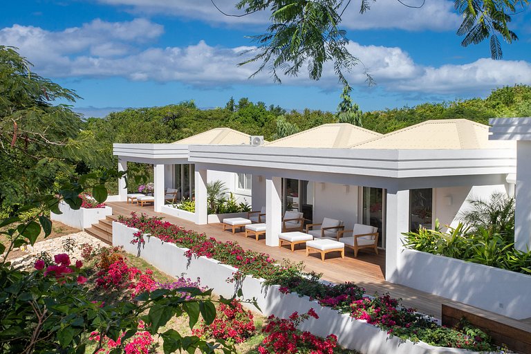 Sxm017 – Villa avec vue sur la mer avec piscine à Terres Bas