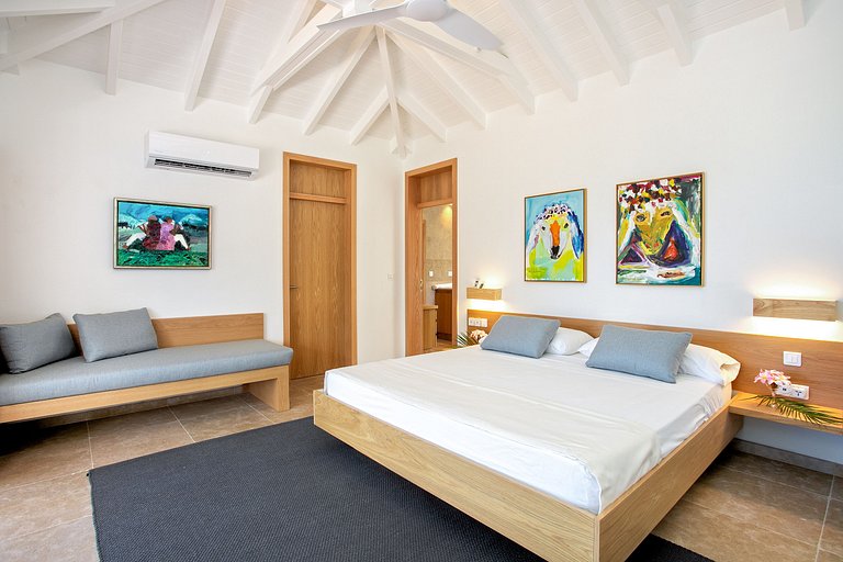 Sxm017 – Villa con vistas al mar con piscina en Terres Basse