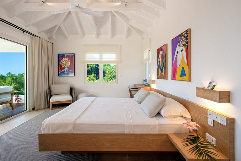 Sxm017 – Villa com vista para o mar com piscina em Terres Ba