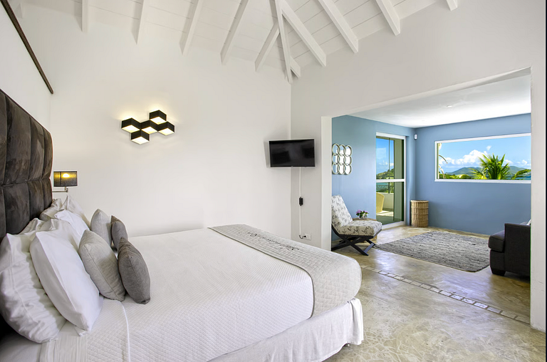 Sxm018 – Villa con vista al mar sobre acantilados en Terres