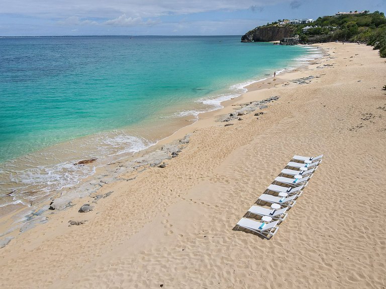 Sxm020 – Villa frente al mar con cottage en Baie Rouge