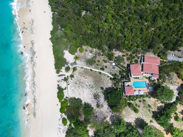 Sxm020 – Villa en bord de mer avec cottage à Baie Rouge