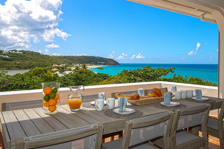 Sxm020 – Villa à beira-mar com cottage em Baie Rouge