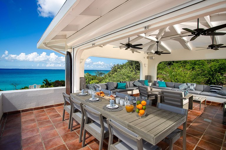 Sxm020 – Villa à beira-mar com cottage em Baie Rouge