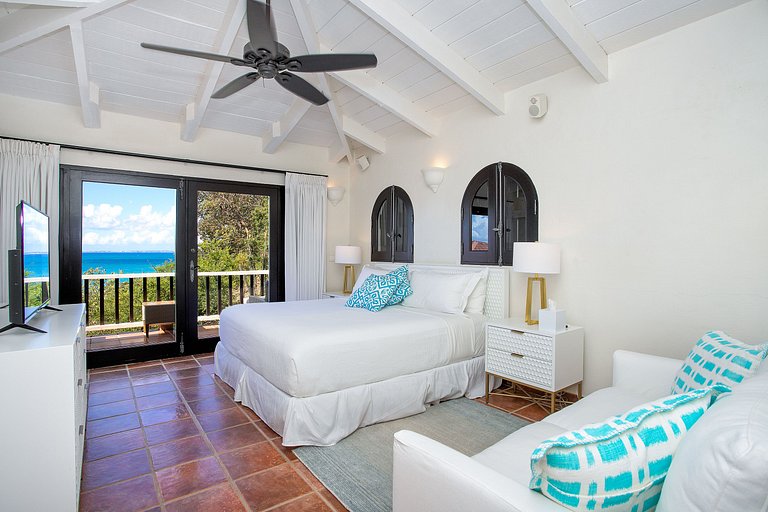 Sxm020 – Villa frente al mar con cottage en Baie Rouge