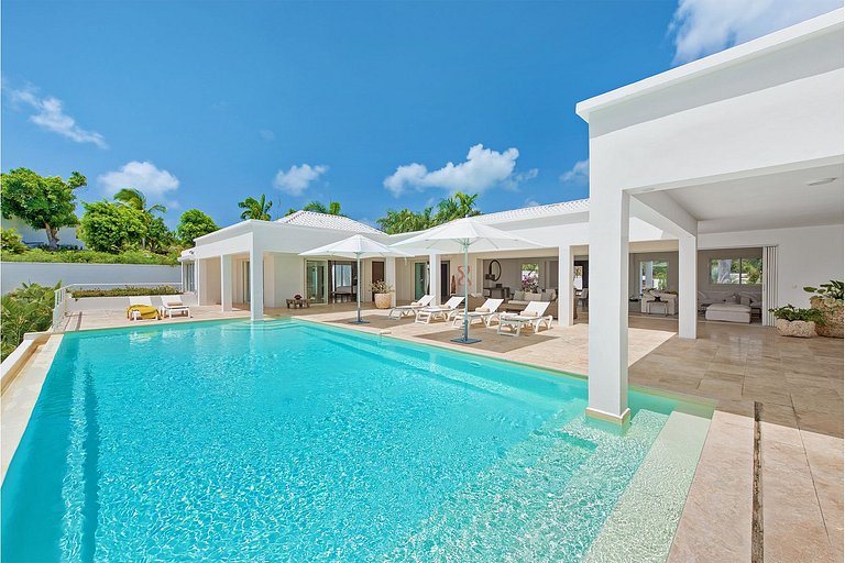 Sxm021 – Villa moderne avec vue mer à Terres Basses