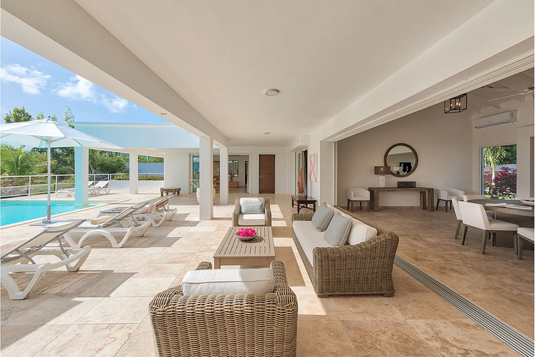Sxm021 – Villa moderne avec vue mer à Terres Basses