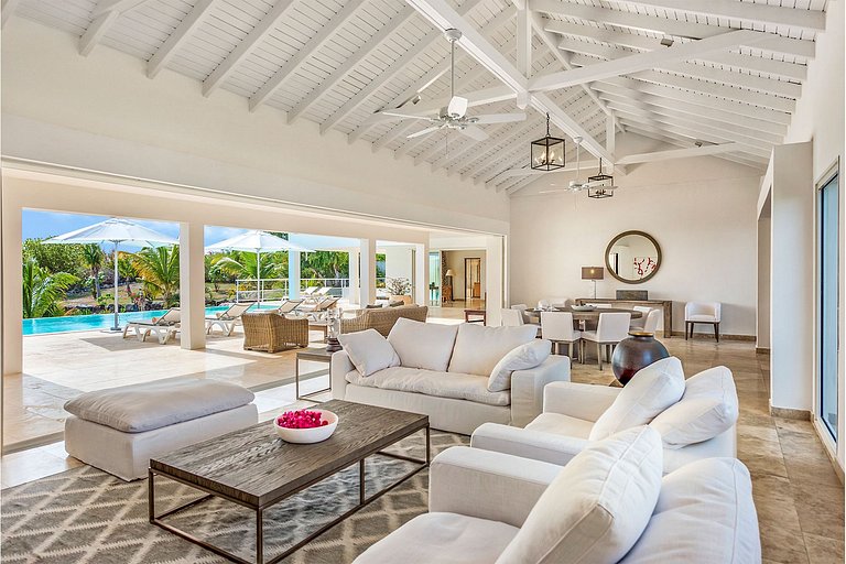 Sxm021 – Villa moderna con vistas al mar en Terres Basses