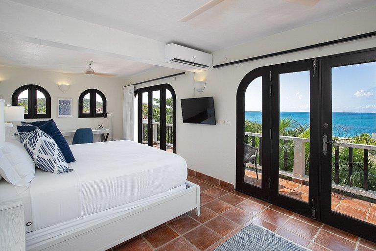 Sxm020 – Villa à beira-mar com cottage em Baie Rouge