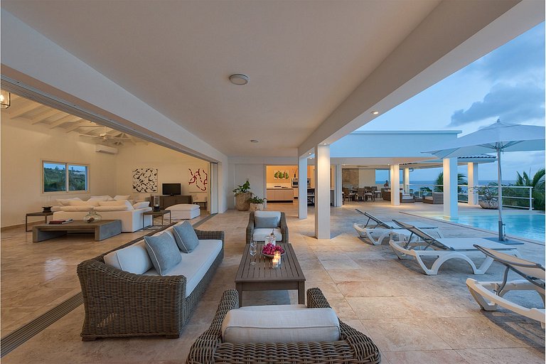 Sxm021 – Modern villa with sea views in Terres Basses