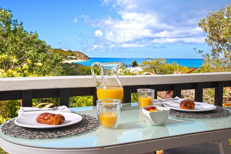 Sxm020 – Beachfront villa with cottage in Baie Rouge