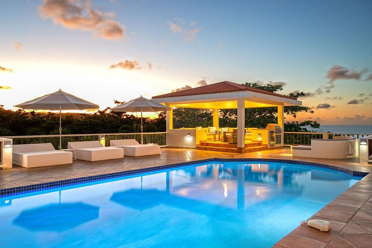 Sxm020 – Villa frente al mar con cottage en Baie Rouge