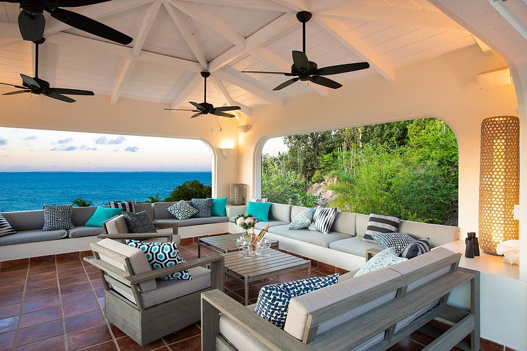 Sxm020 – Villa frente al mar con cottage en Baie Rouge