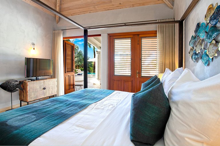Sxm022 – Casa com quadra de tênis perto de Baie aux Prunes