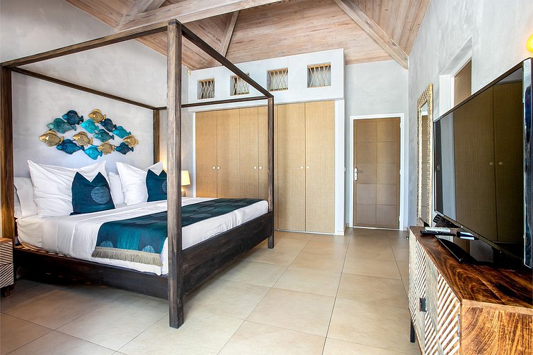 Sxm022 – Contemporary home with tennis court near Baie aux P