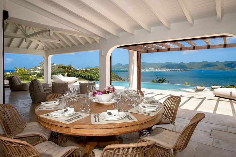 Sxm023 – Villa estilo marroquí con vistas a Simpson Bay Lago