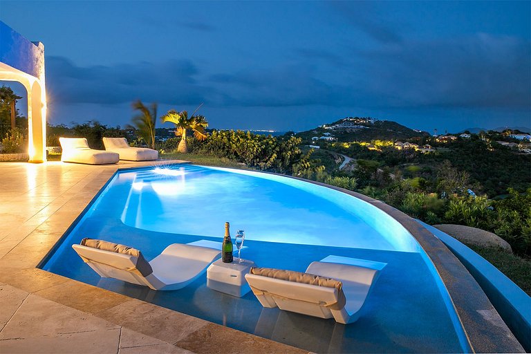 Sxm023 – Villa estilo marroquí con vistas a Simpson Bay Lago