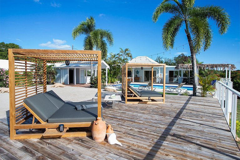 Sxm024 – Maison sur les hauteurs avec vue sur la mer à Terre