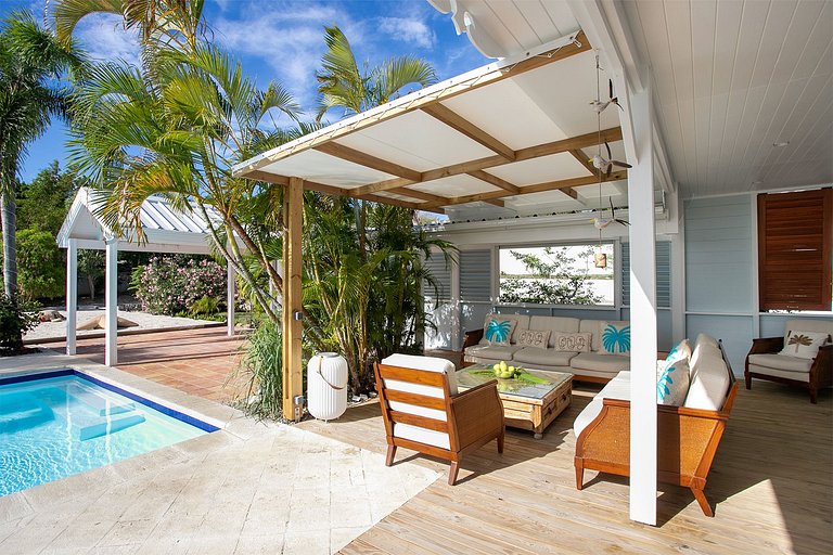Sxm024 – Maison sur les hauteurs avec vue sur la mer à Terre
