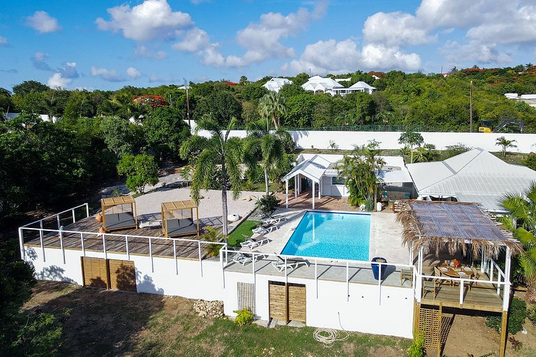 Sxm024 – Casa en la colina con vistas al mar en Terres Basse