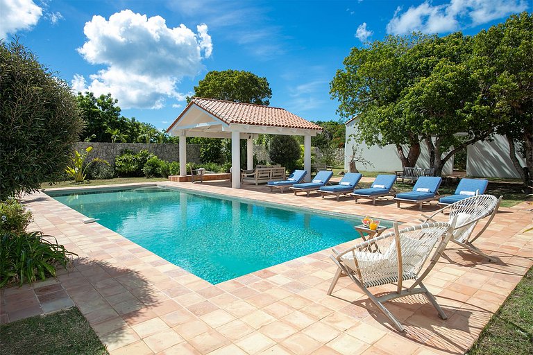 Sxm025 – Maison architecturale avec vue sur le lagon à Terre