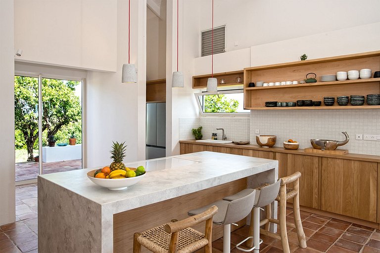 Sxm025 – Casa arquitectónica con vistas a la laguna en Terre