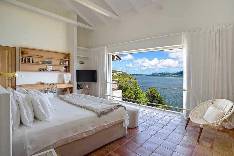 Sxm025 – Casa arquitetônica com vista para a lagoa em Terres