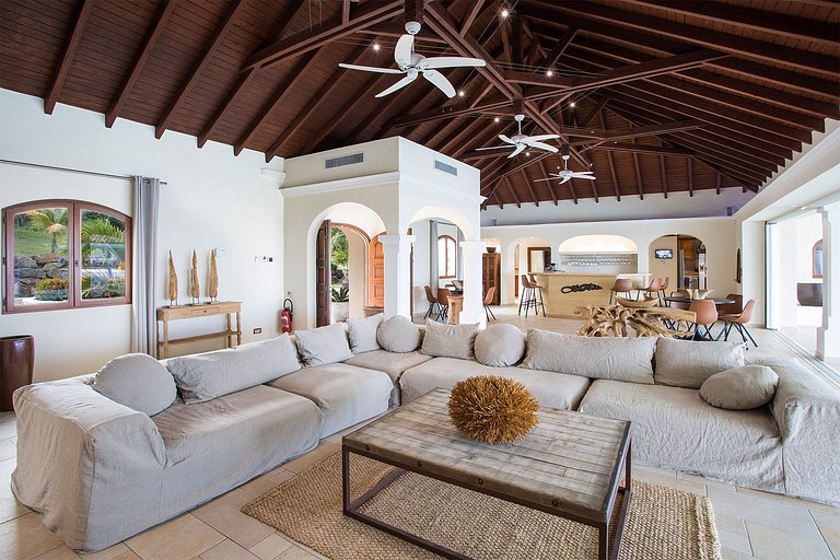 Sxm026 – Villa com praia privativa em Terres Basses