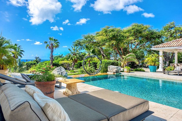 Sxm041 – Villa tropical sofisticada em Terres Basses