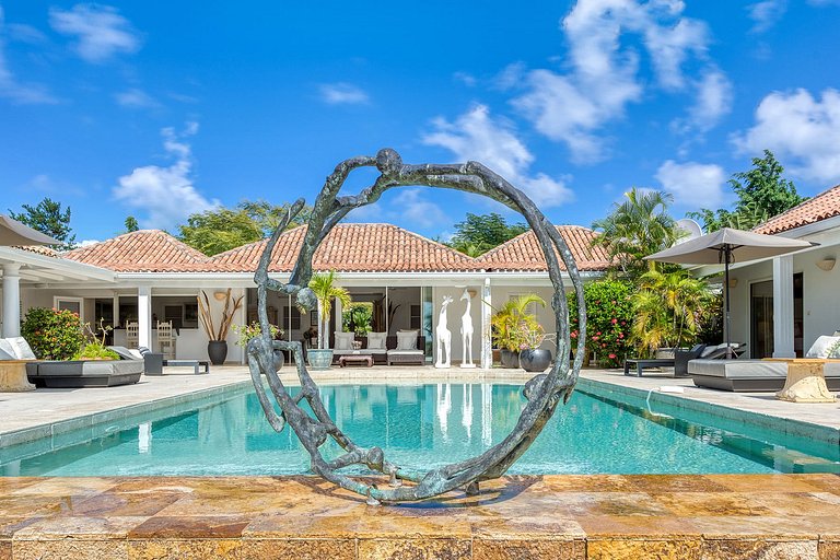 Sxm041 – Villa tropical sofisticada en Terres Basses