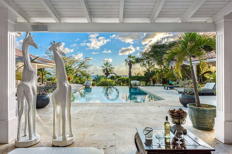 Sxm041 – Villa tropical sofisticada em Terres Basses