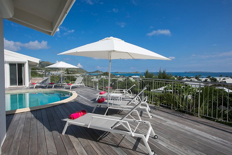 Sxm038 – Villa con vista al mar cerca de Baie Orientale Beac