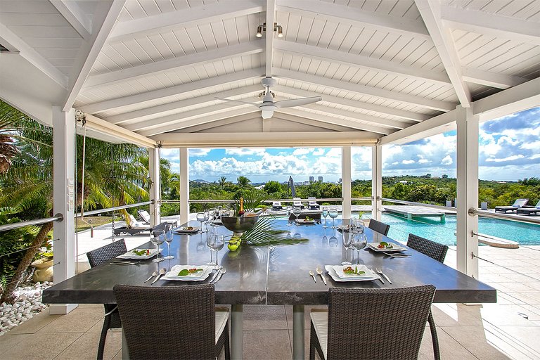 Sxm040 – Elegant villa with lagoon views in Terres Basses